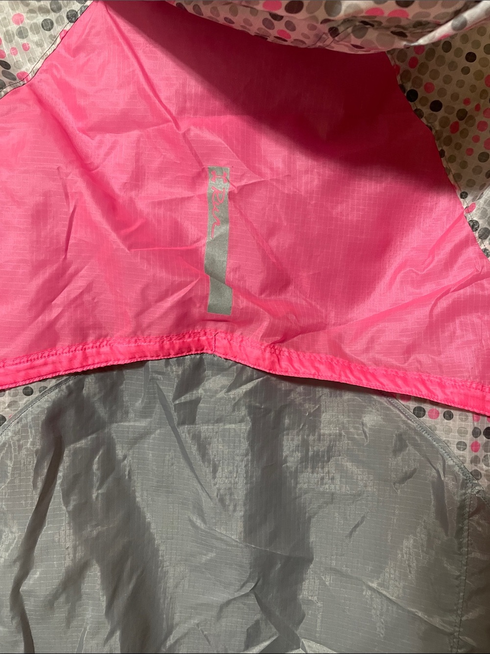 Under Armour Girls Pink & Gray Hooded Windbreaker Jacket - Picture 6 of 8